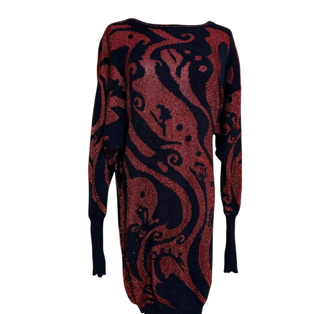 MONDI Vintage Wool Blend Sweater Dress Sz M Made in Germany Breathable Material - Picture 5 of 14